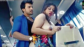 brunette Chalti Bus Me Bhabhi Ki Chuday big tits